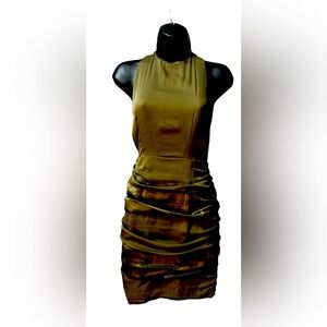 Alice and Olivia - olive green dress size 0